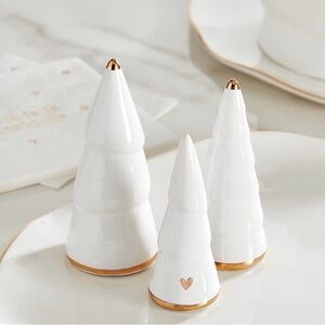 Santa Barbara design Ceramic Charcuterie Tree Set - Gold and white